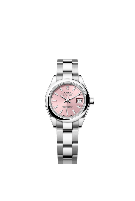 Lady-Datejust 28 Oystersteel Pink Dial Oyster Bracelet 28mm Self-Winding Watch