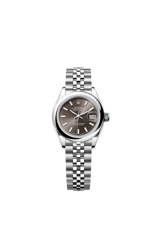 Lady-Datejust 28 Oystersteel Dark Grey Dial Jubilee Bracelet 28mm Self-Winding Watch