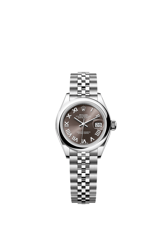 Lady-Datejust 28 Oystersteel Dark Grey Dial Jubilee Bracelet 28mm Self-Winding Watch