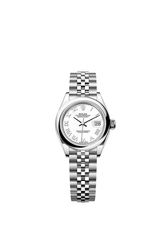 Lady-Datejust 28 Oystersteel White Dial Jubilee Bracelet 28mm Self-Winding Watch