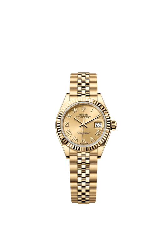 Lady-Datejust Oyster Chronometer Watch 28mm 18ct Yellow Gold Champagne Dial Jubilee Bracelet