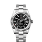 Sky-Dweller 42mm Oystersteel White Gold Bright Black Dial Fluted Bezel Oyster Bracelet Self-Winding Watch