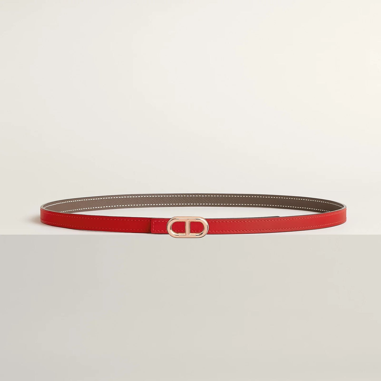 Maillon H Belt Buckle & Reversible Leather Strap 13 MM