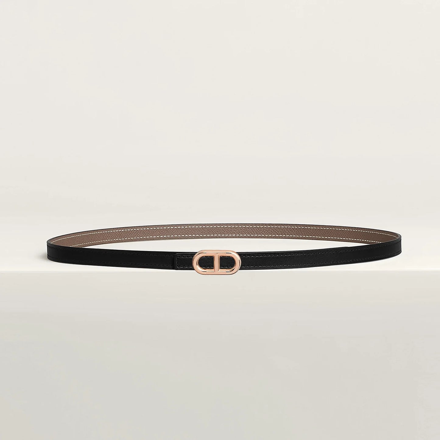 Maillon H Belt Buckle & Reversible Leather Strap 13 MM