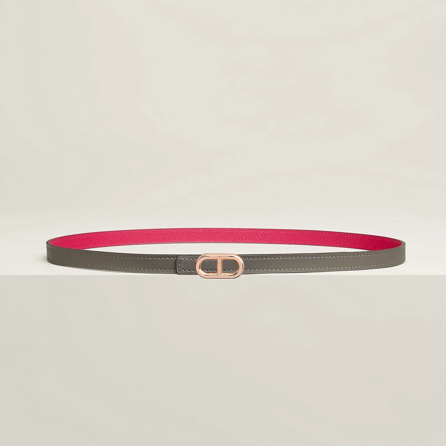 Maillon H Belt Buckle & Reversible Leather Strap 13 MM