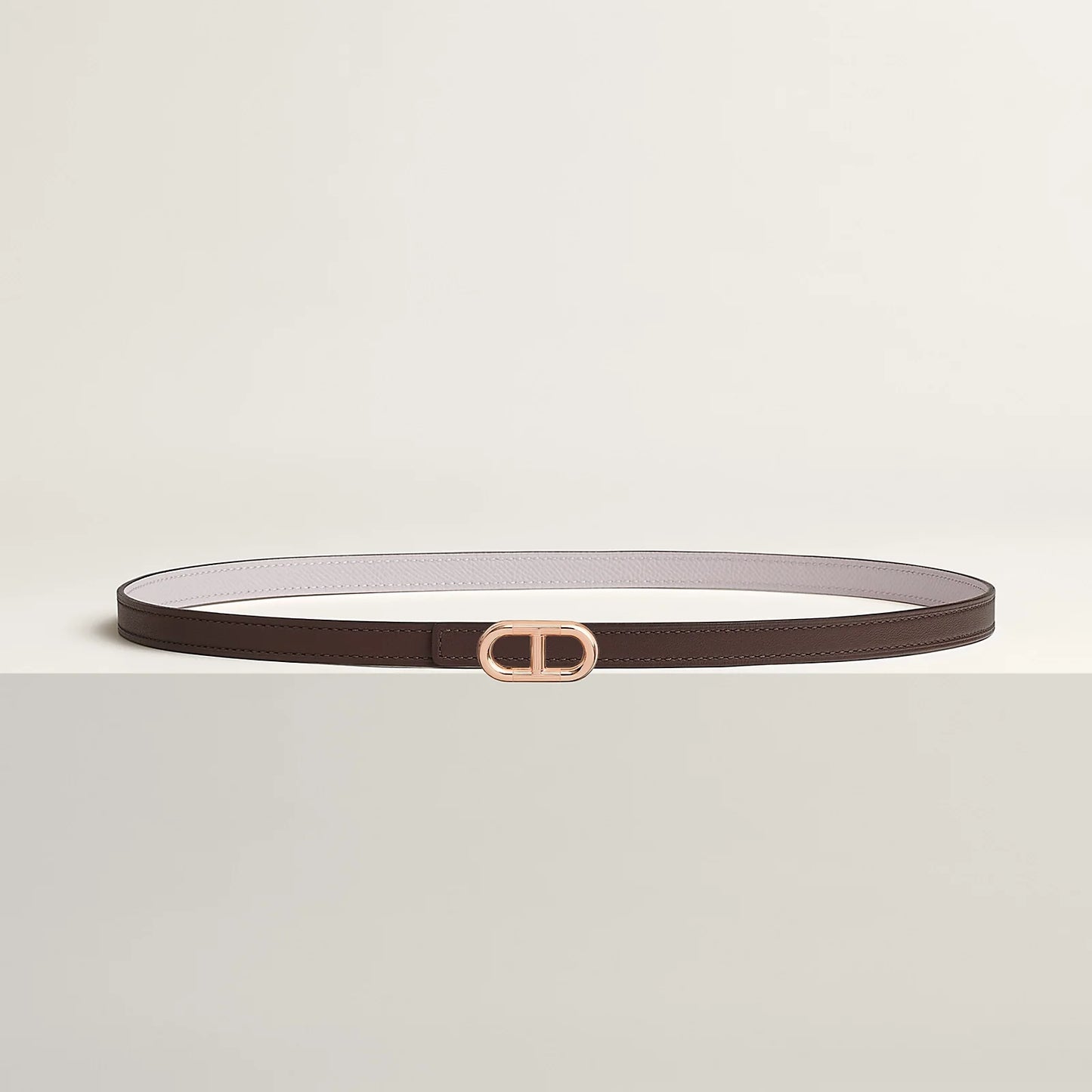 Maillon H Belt Buckle & Reversible Leather Strap 13 MM