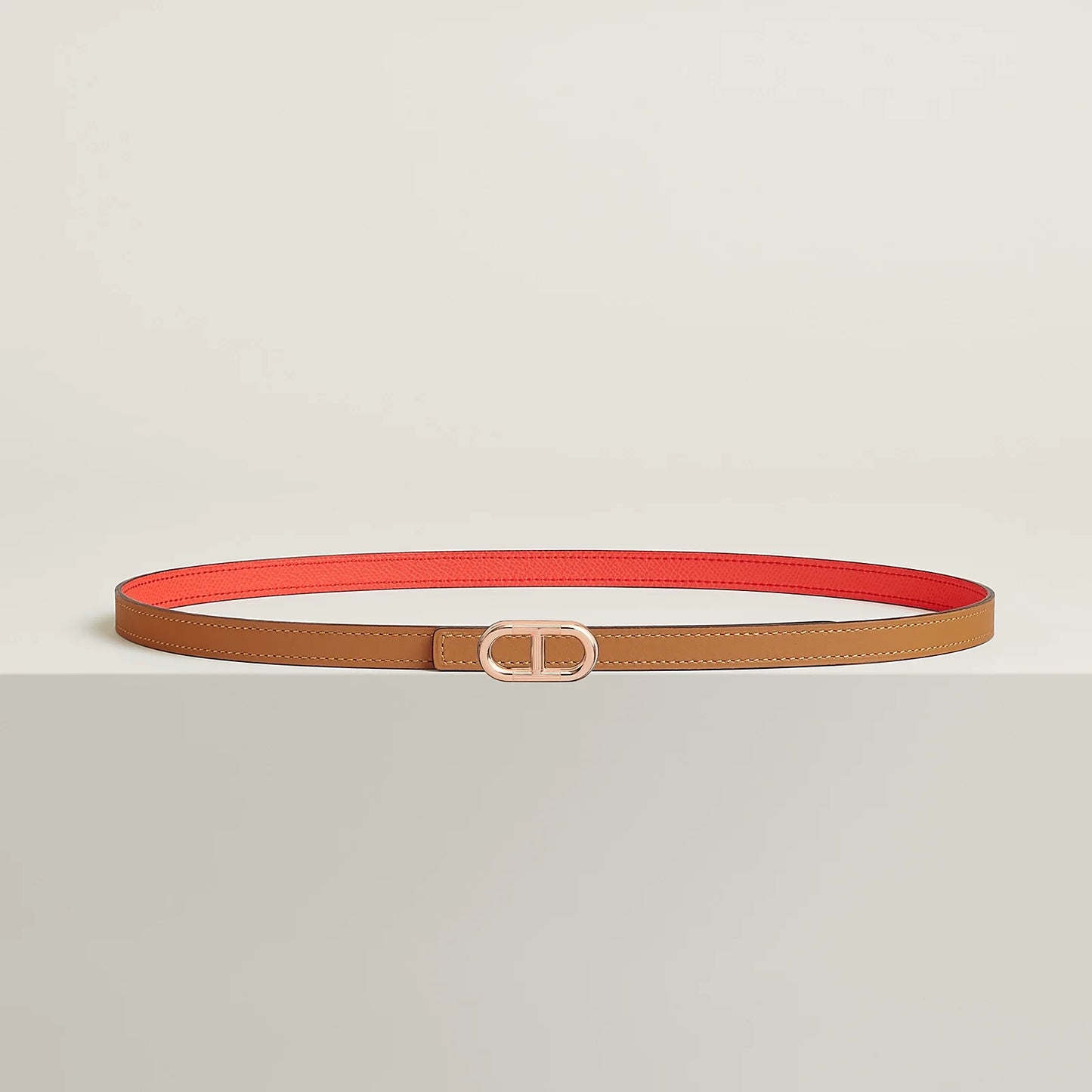 Maillon H Belt Buckle & Reversible Leather Strap 13 MM