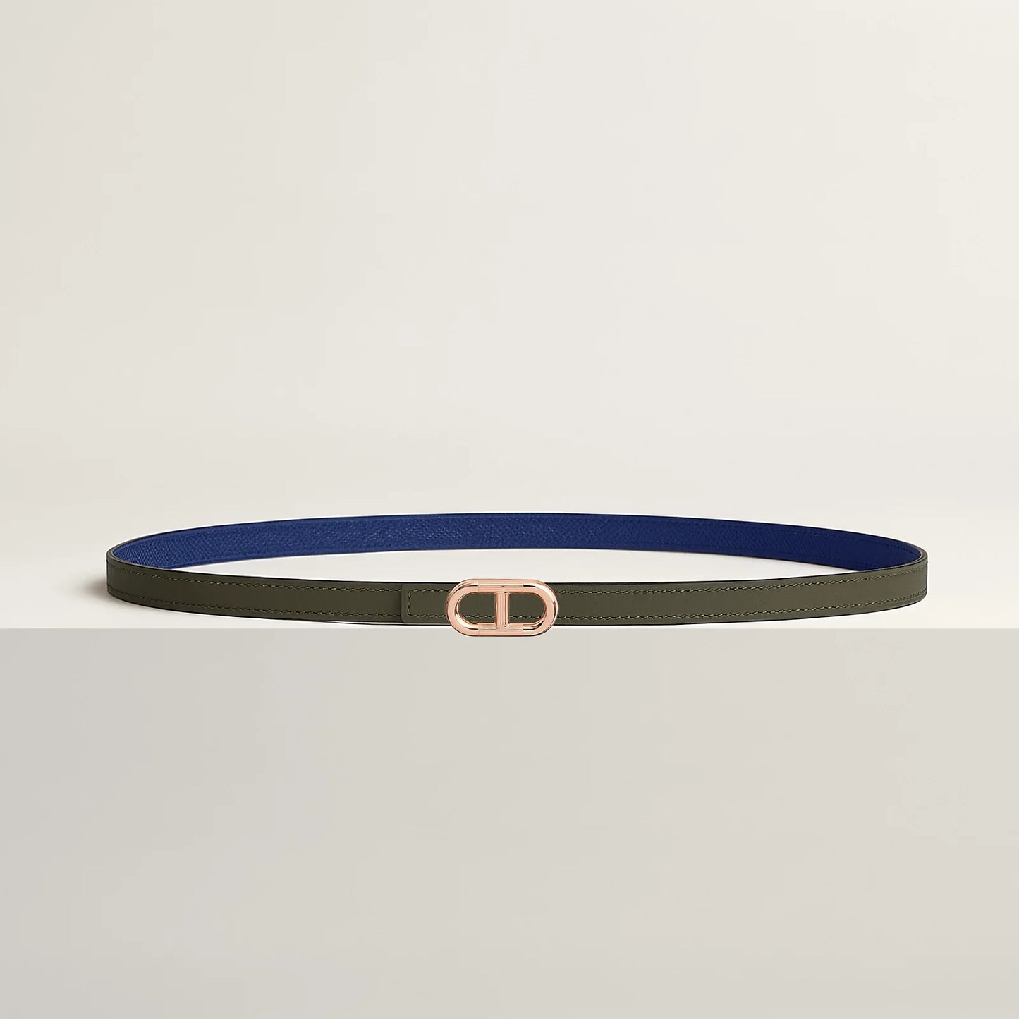 Maillon H Belt Buckle & Reversible Leather Strap 13 MM