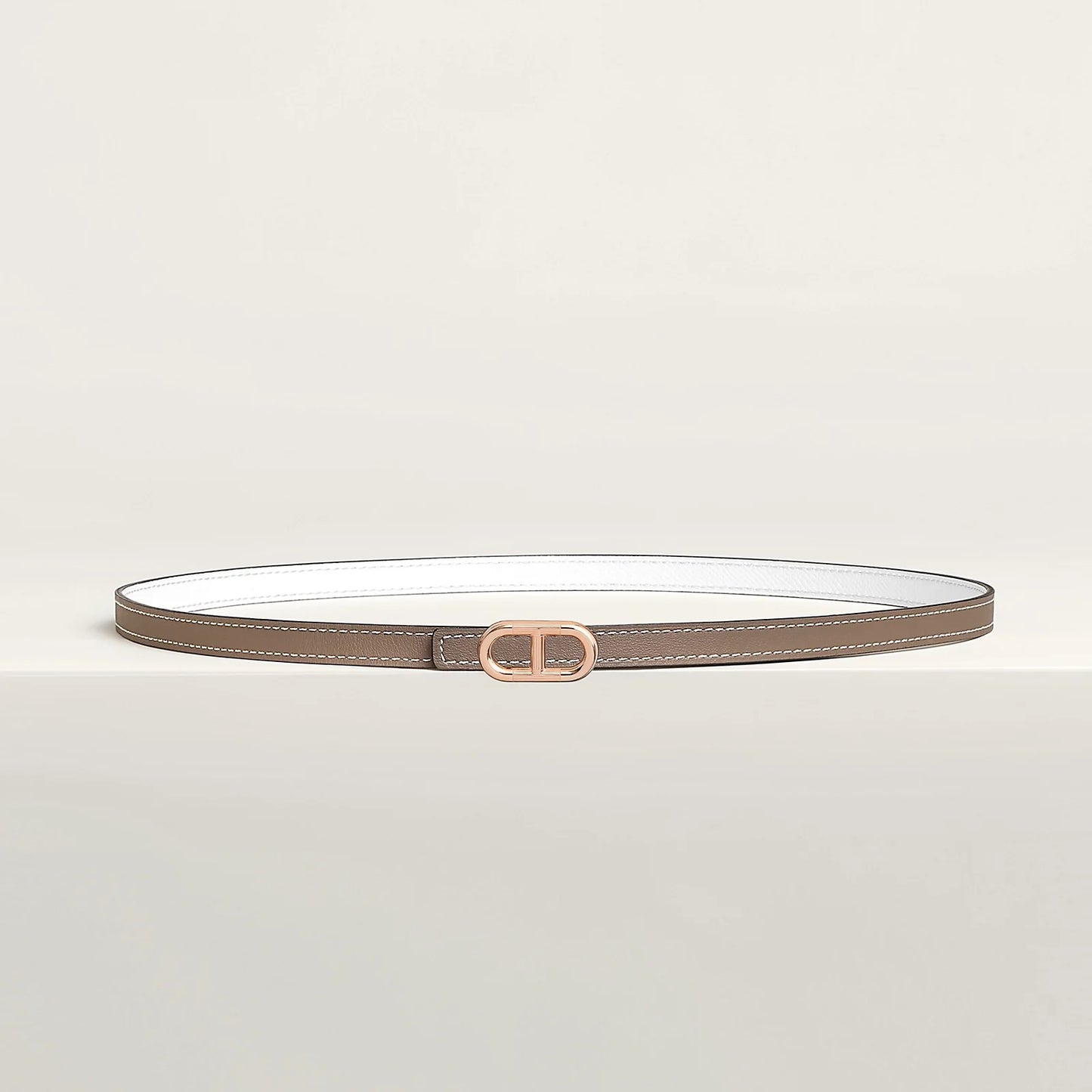 Maillon H Belt Buckle & Reversible Leather Strap 13 MM