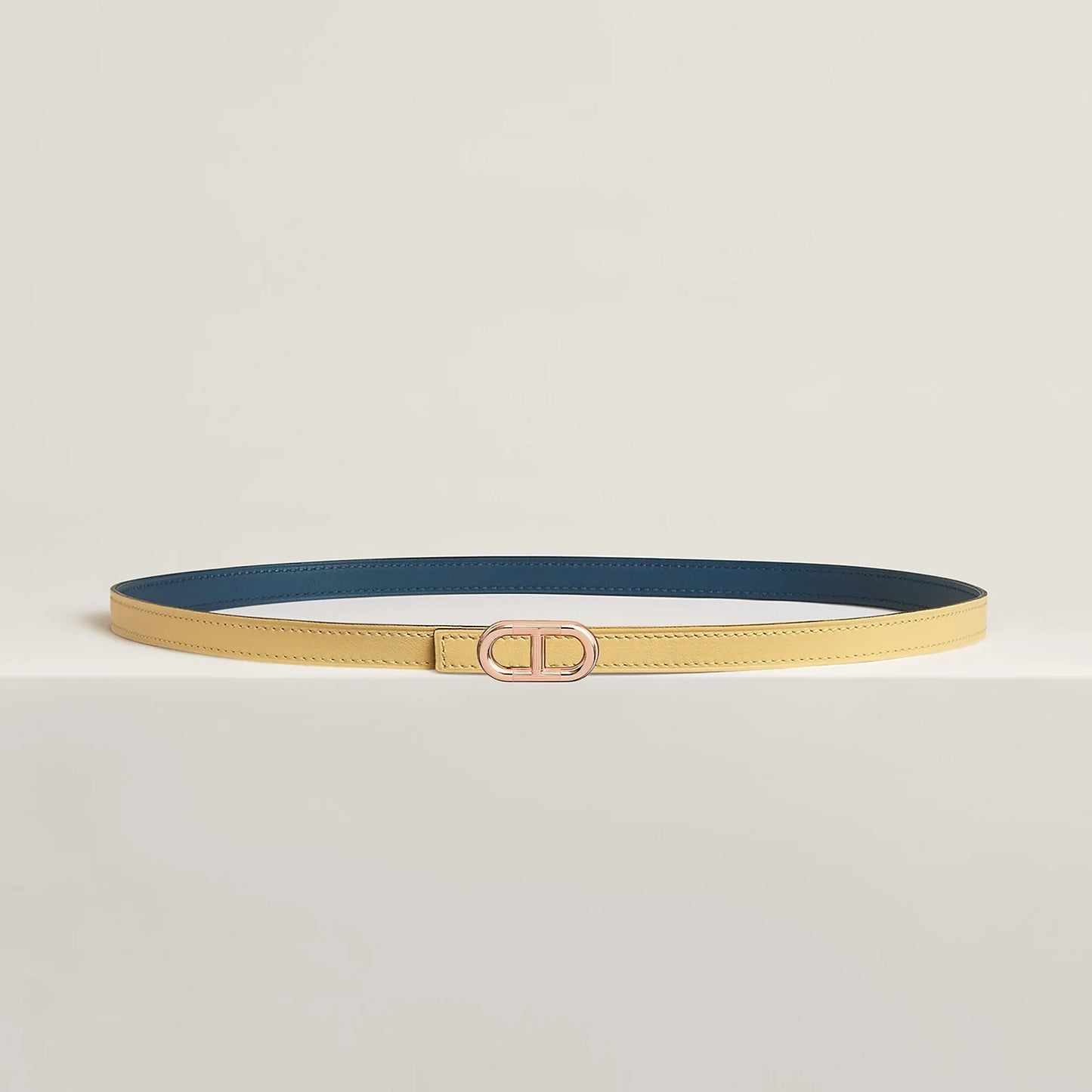 Maillon H Belt Buckle & Reversible Leather Strap 13 MM