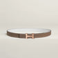 MINI H BELT BUCKLE & REVERSIBLE LEATHER STRAP 24 MM