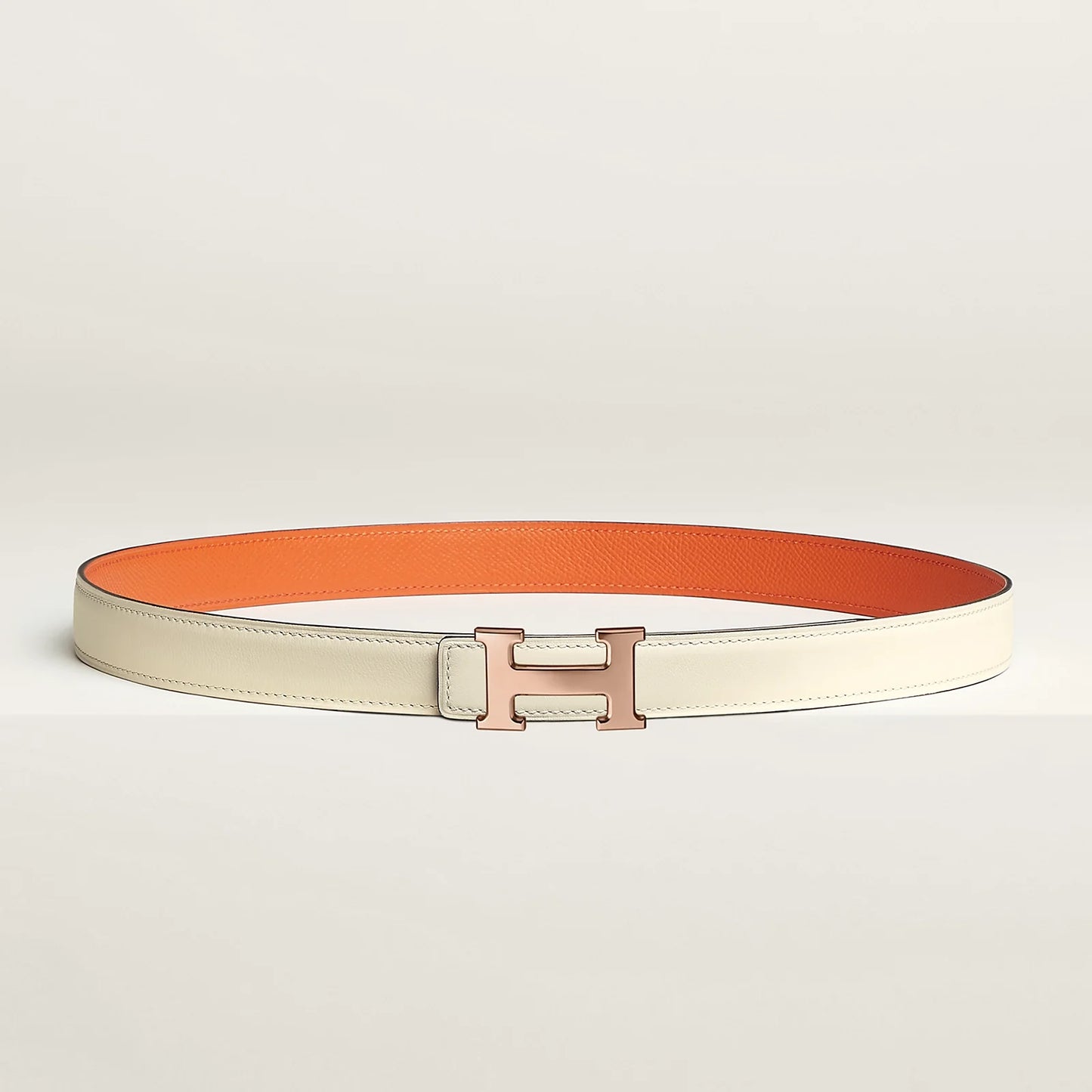 MINI H BELT BUCKLE & REVERSIBLE LEATHER STRAP 24 MM