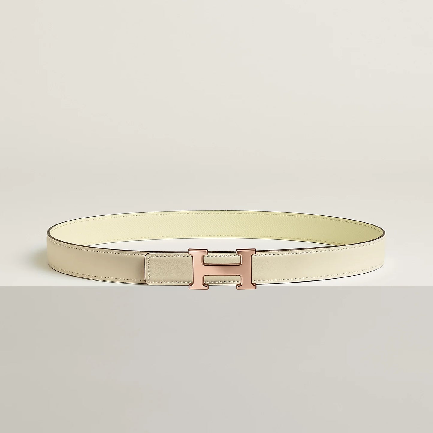 MINI H BELT BUCKLE & REVERSIBLE LEATHER STRAP 24 MM