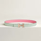 MINI H BELT BUCKLE & REVERSIBLE LEATHER STRAP 24 MM
