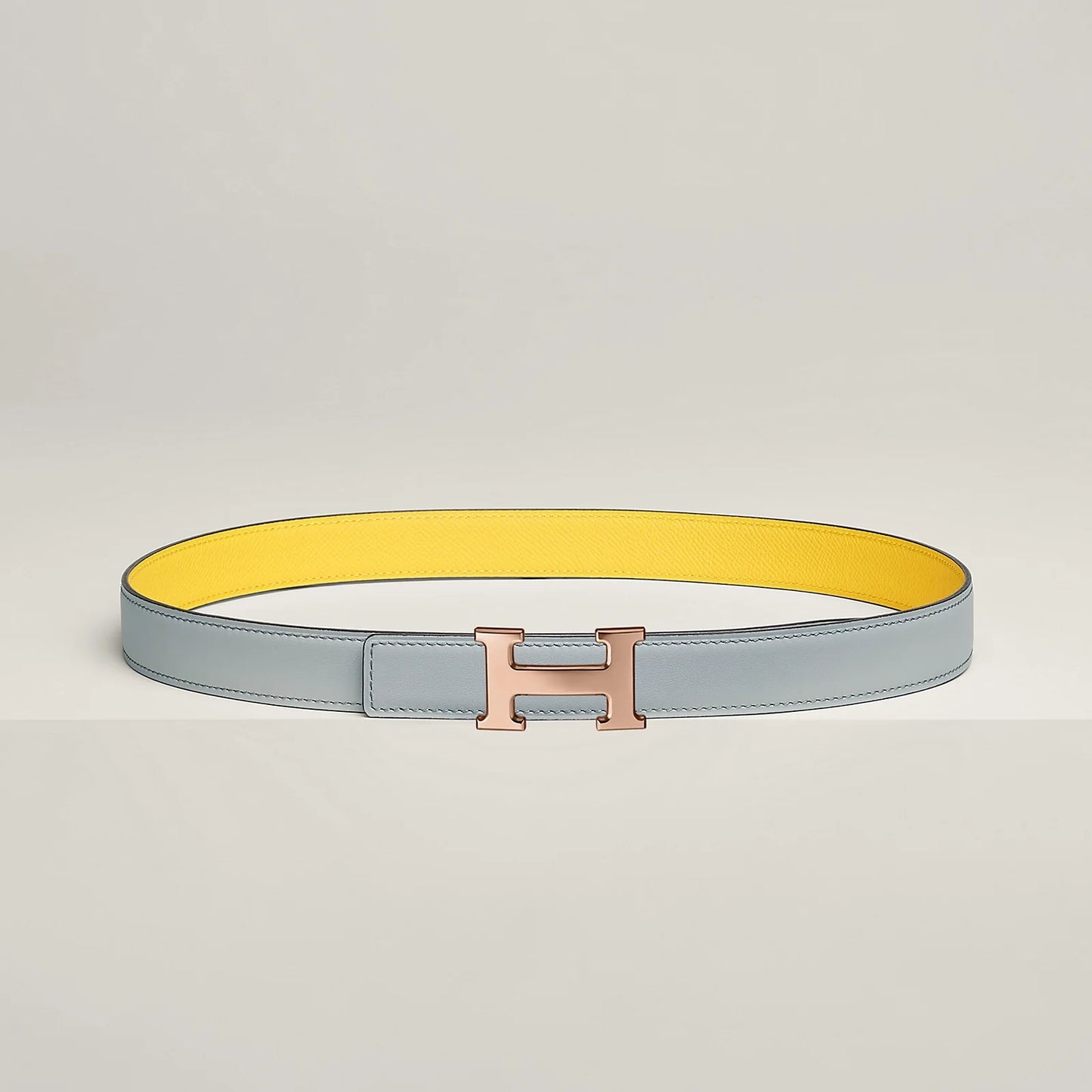 MINI H BELT BUCKLE & REVERSIBLE LEATHER STRAP 24 MM