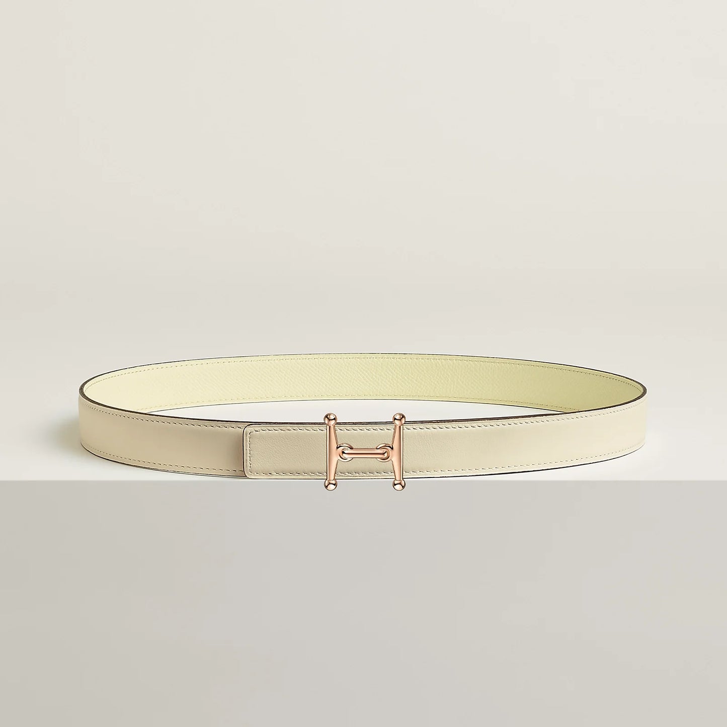 MORS H BELT BUCKLE & REVERSIBLE LEATHER STRAP 24 MM