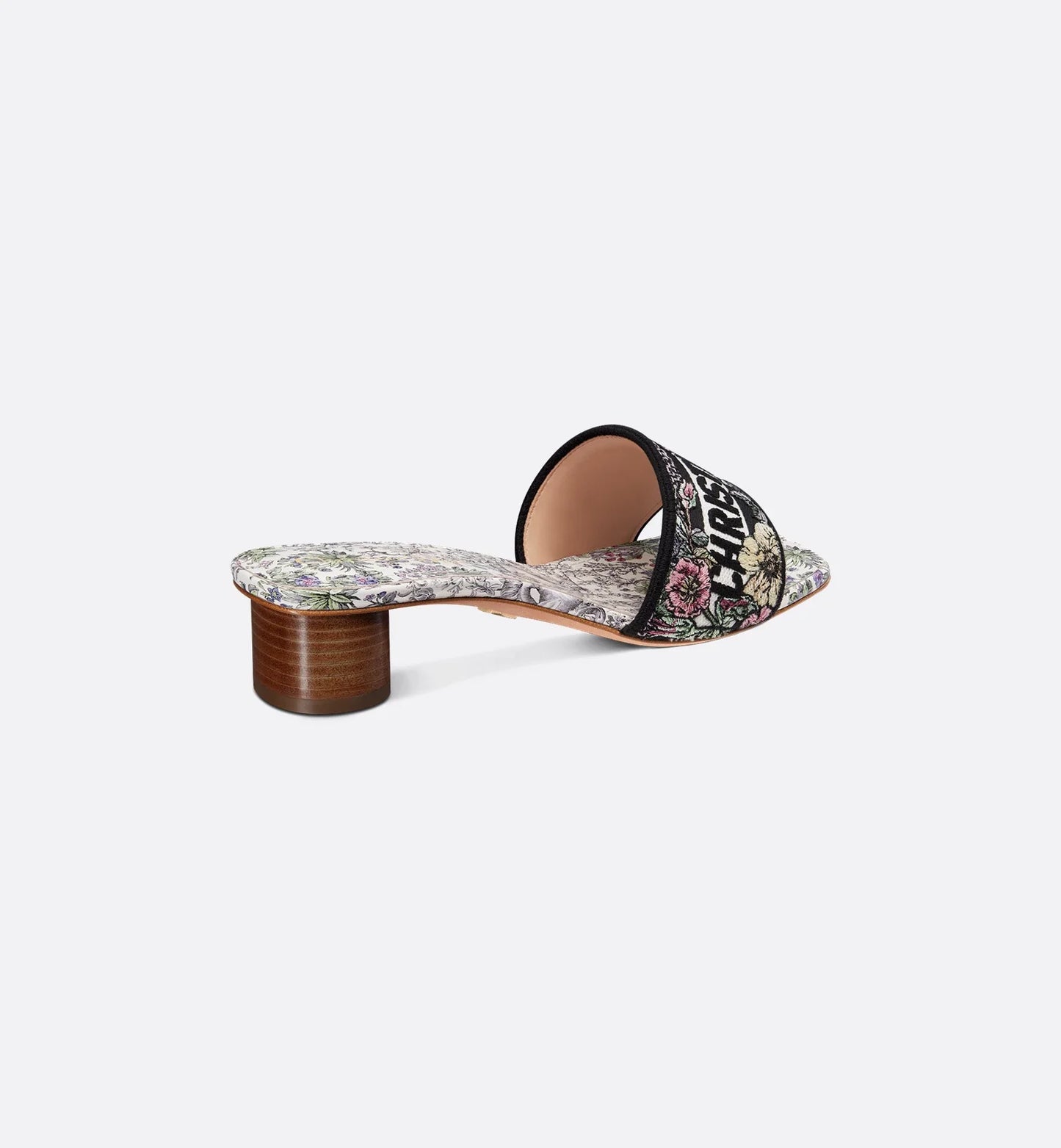 White Multicolor Dway Heeled Slide