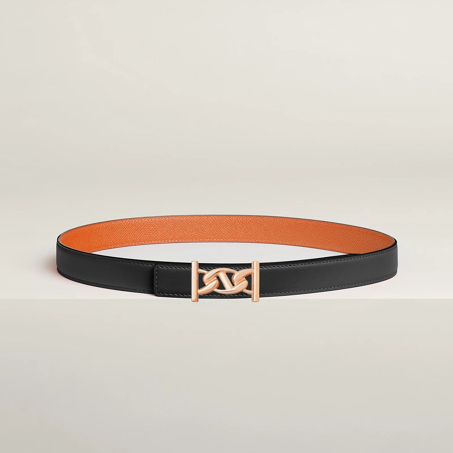 MY H BELT BUCKLE & REVERSIBLE LEATHER STRAP 24 MM