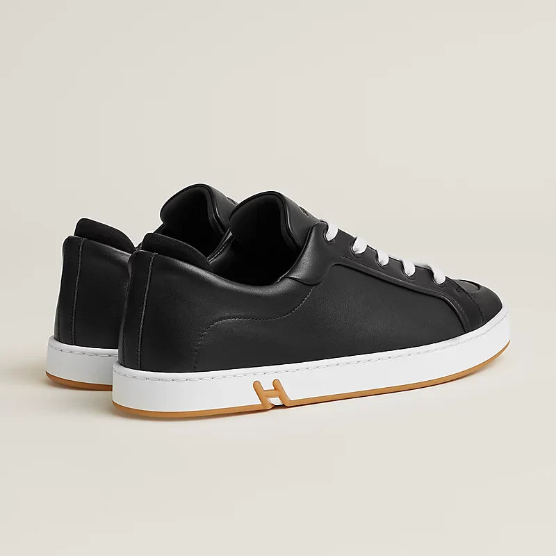 Noir - Blanc/Gold Kid Sneaker