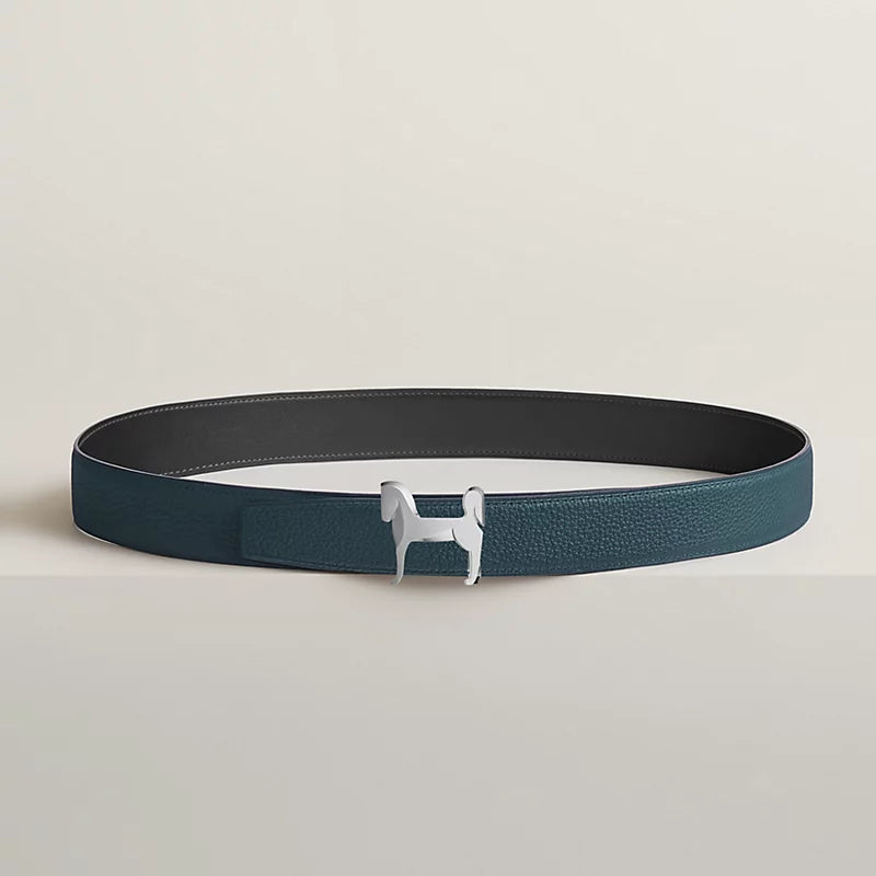 Panache Belt Buckle & Reversible Leather Strap 32 MM