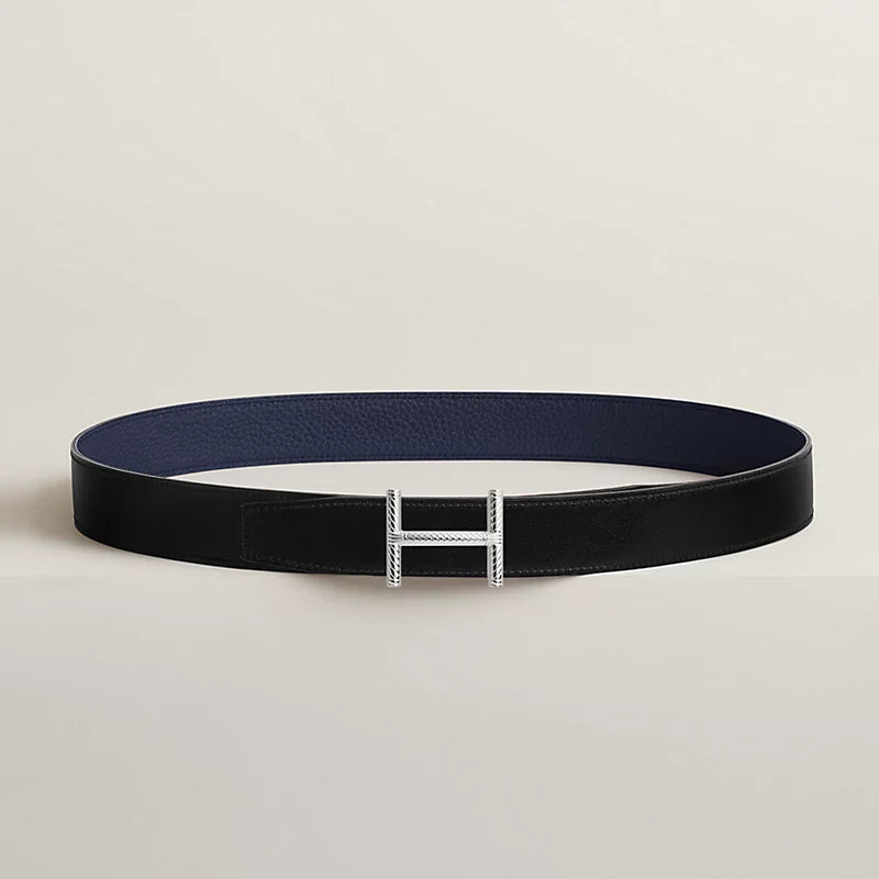 Hisseo Belt Buckle & Reversible Leather Strap 32 MM