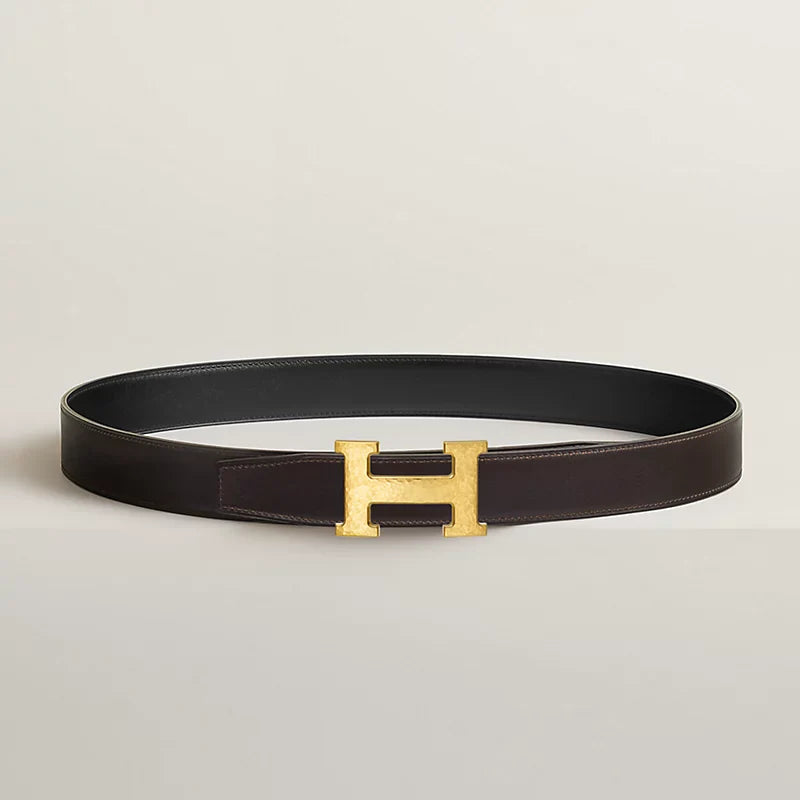 H Martelee Belt Buckle & Reversible Leather Strap 32 MM