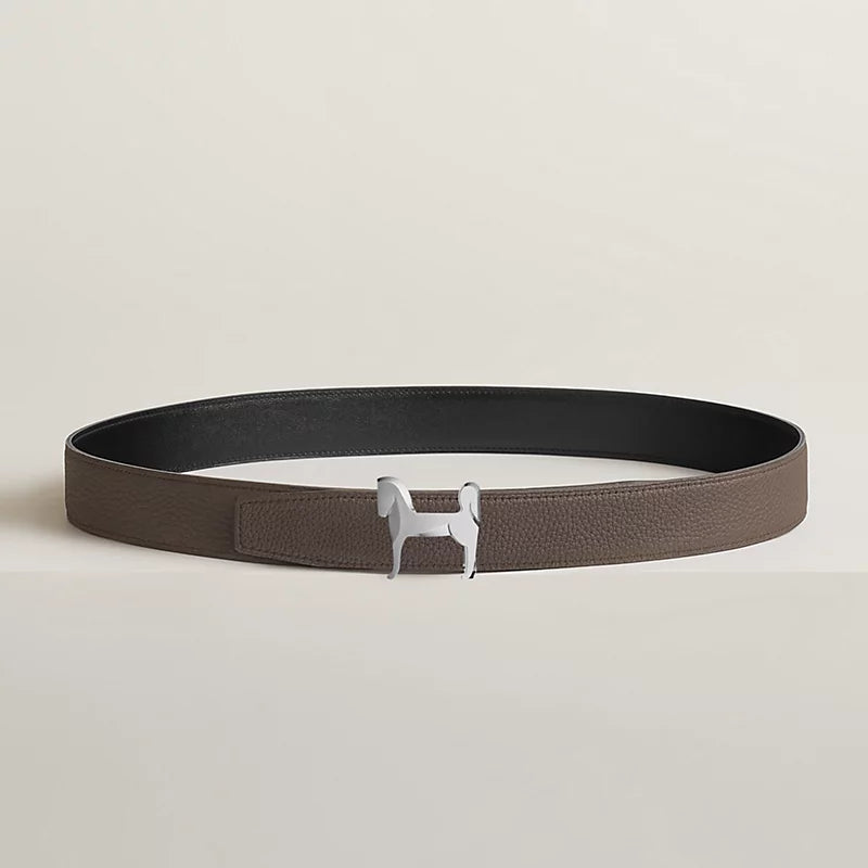 Panache Belt Buckle & Reversible Leather Strap 32 MM