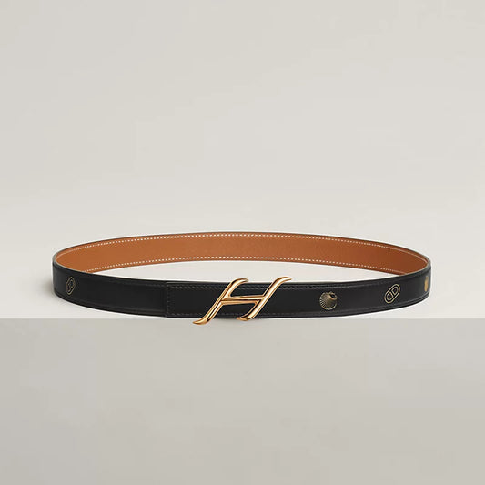 HDN Belt Buckle & Bandana Leather Strap 24 MM