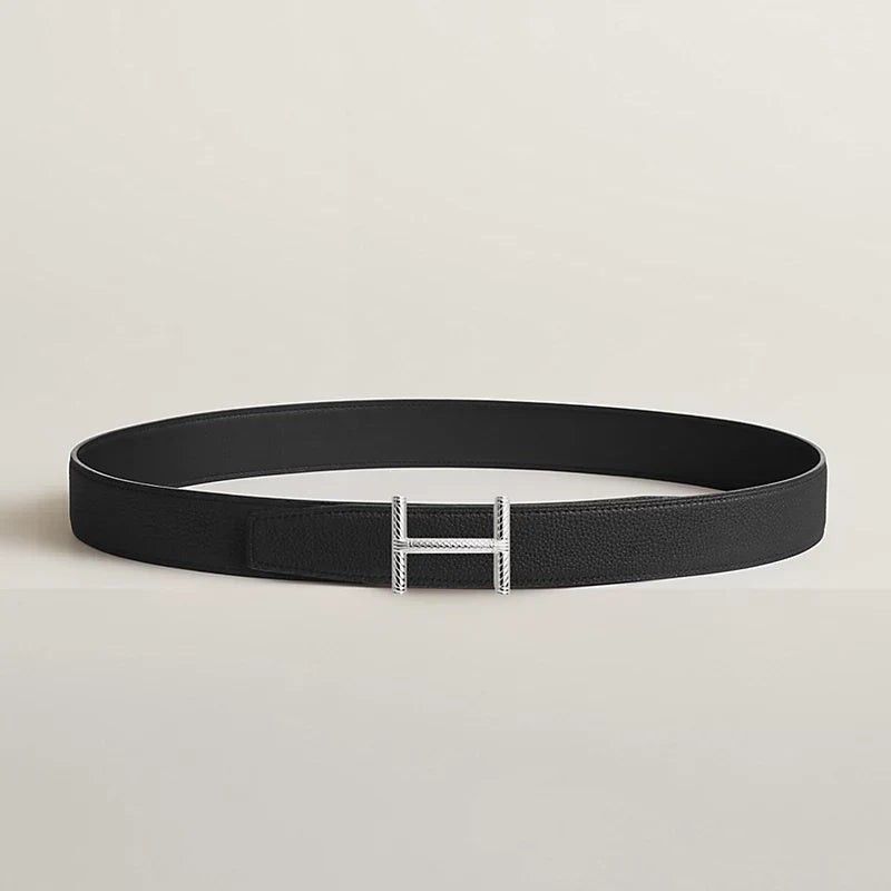 Hisseo Belt Buckle & Reversible Leather Strap 32 MM