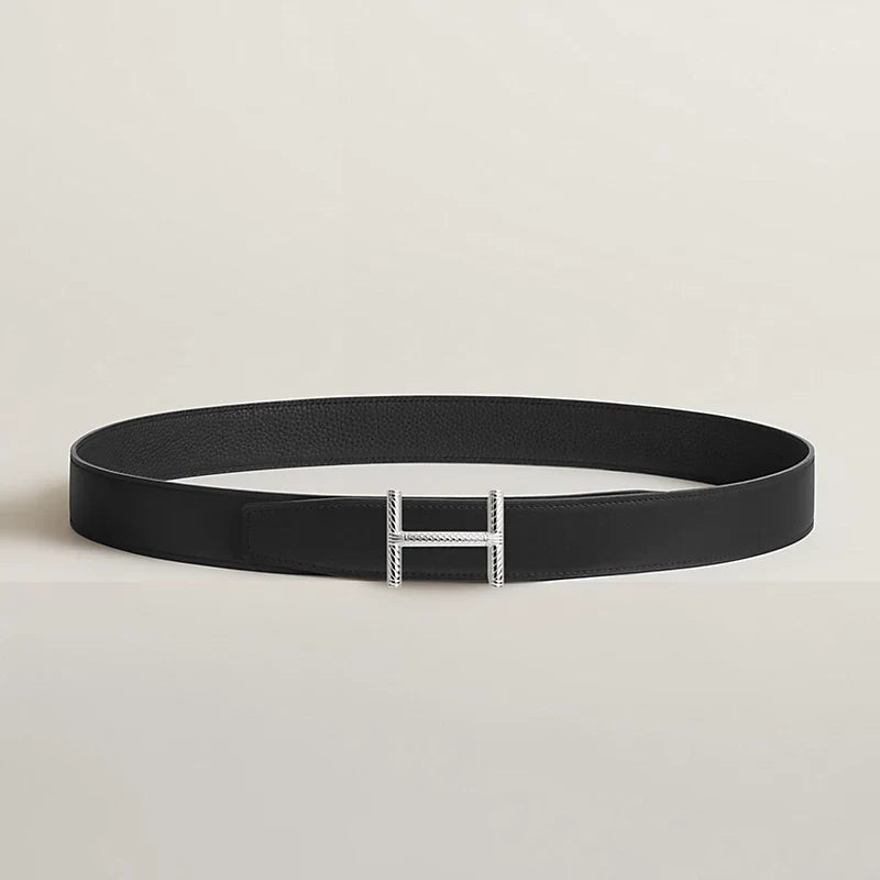 Hisseo Belt Buckle & Reversible Leather Strap 32 MM