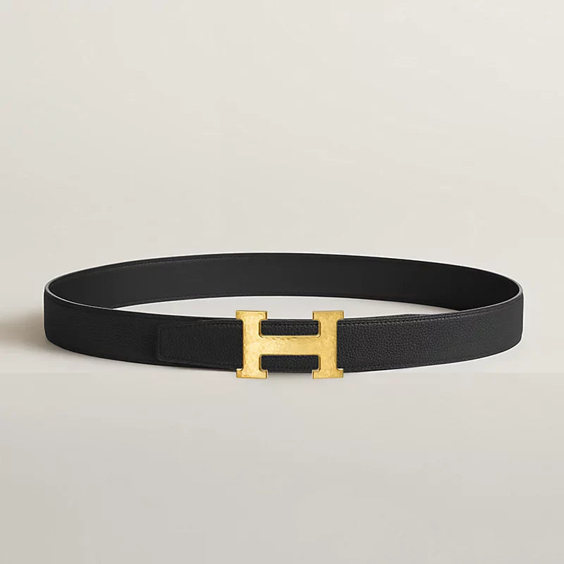 H Martelee Belt Buckle & Reversible Leather Strap 32 MM