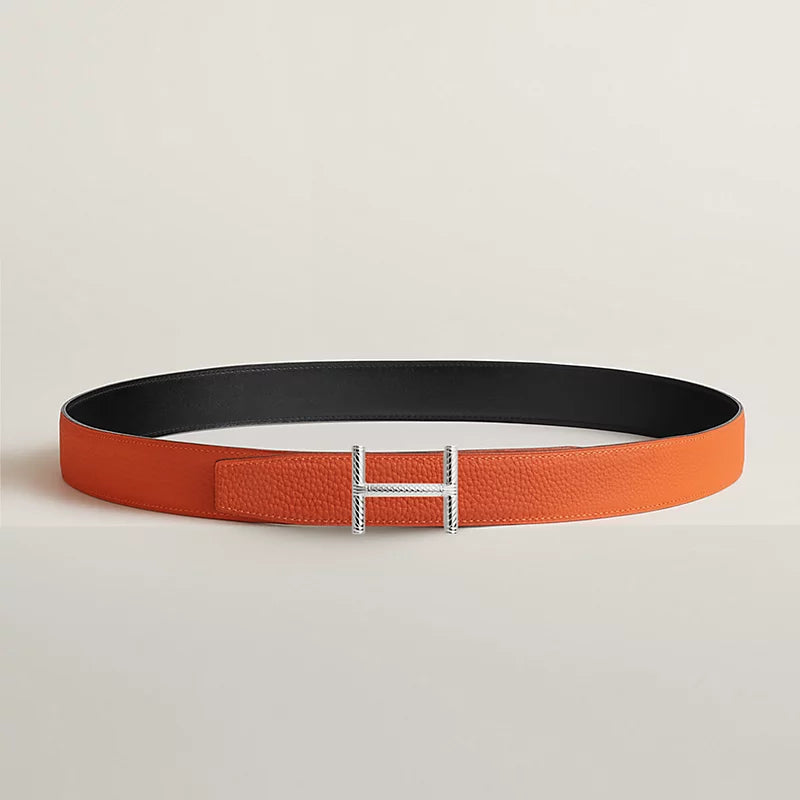 Hisseo Belt Buckle & Reversible Leather Strap 32 MM