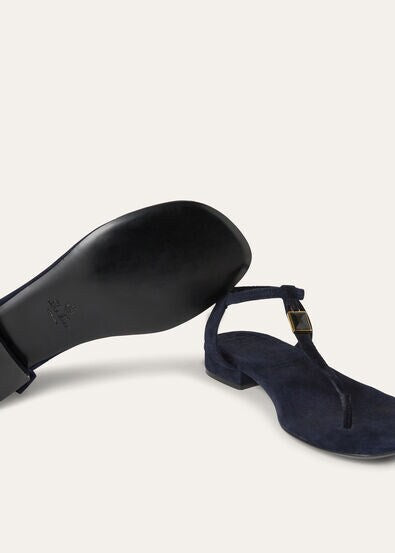 Navy Blue - Kyoto Orange  Mindil Sandal  Suede
