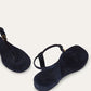 Navy Blue - Kyoto Orange  Mindil Sandal  Suede