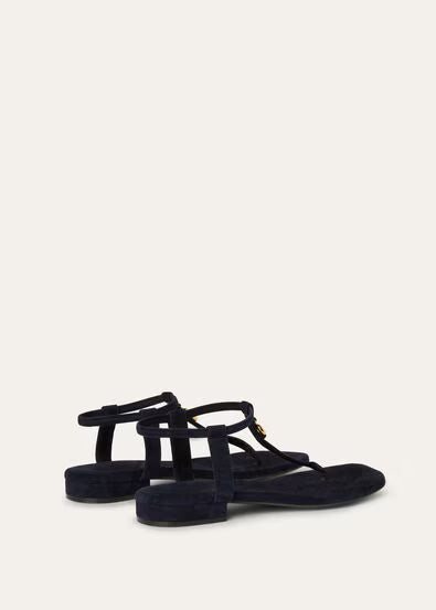Navy Blue - Kyoto Orange  Mindil Sandal  Suede