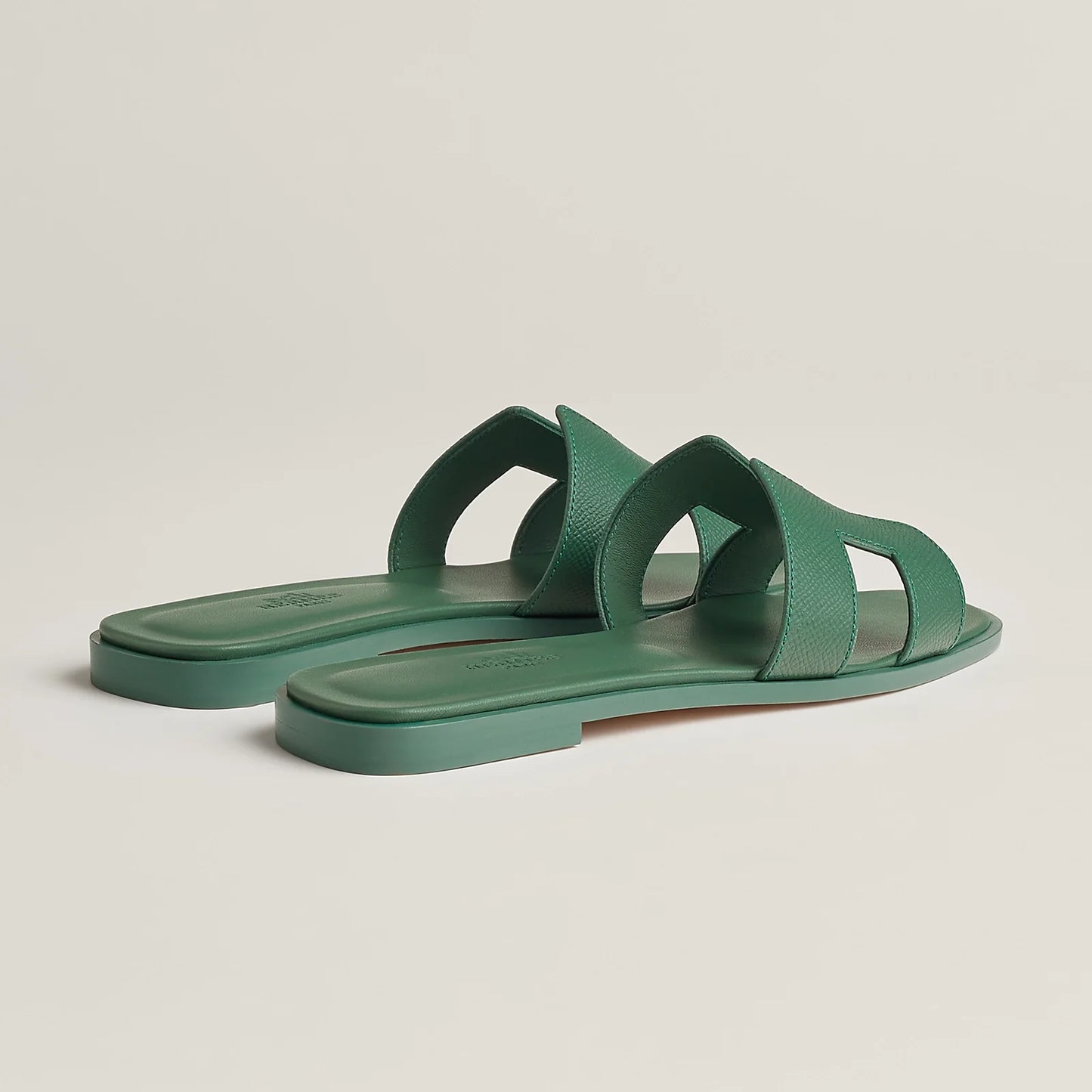 Vert Lierre - Orange Corail Oran sandal