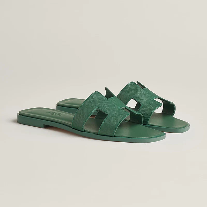 Vert Lierre - Rose Antique Oran sandal