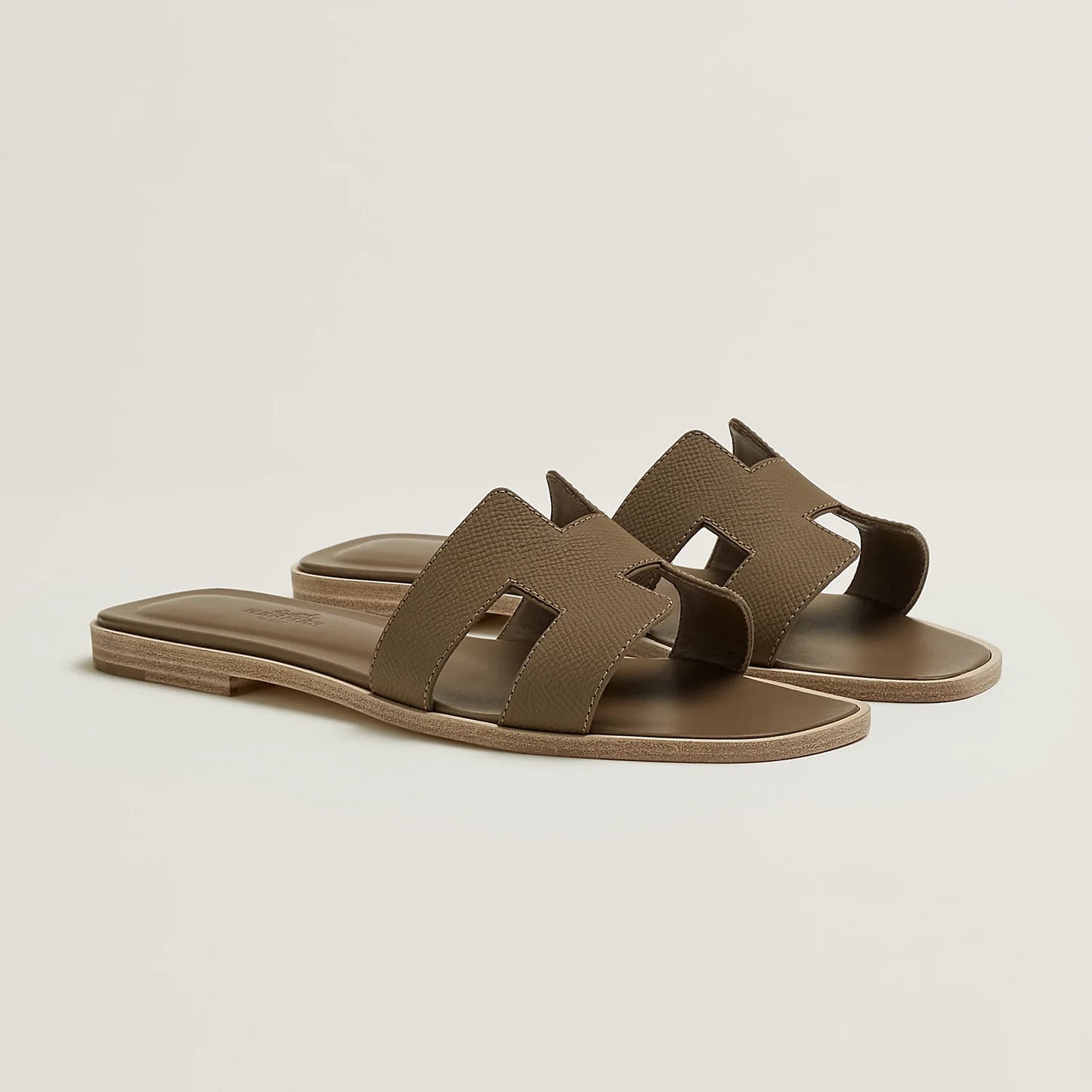 Vert Lierre - Orange Corail Oran sandal