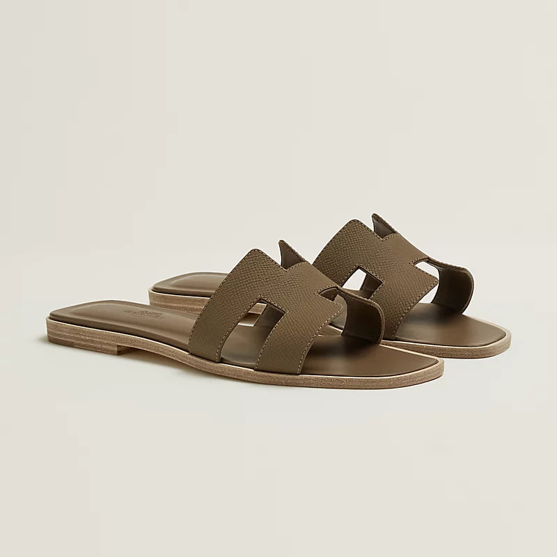 Vert Lierre - Rose Antique Oran sandal