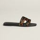 Gold/Noir Oran sandal