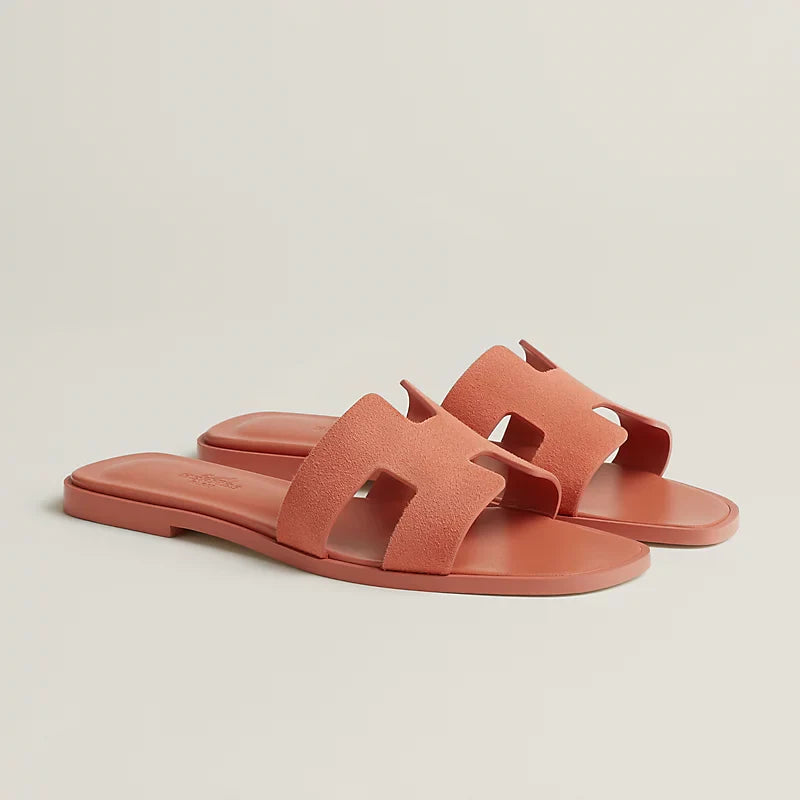 Vert Lierre - Rose Antique Oran sandal