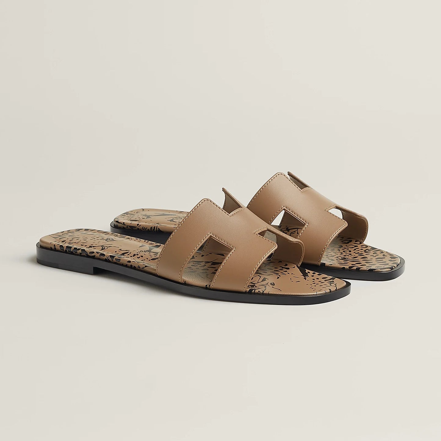Gris Nuage - Rouge H/Naturel Oran sandal