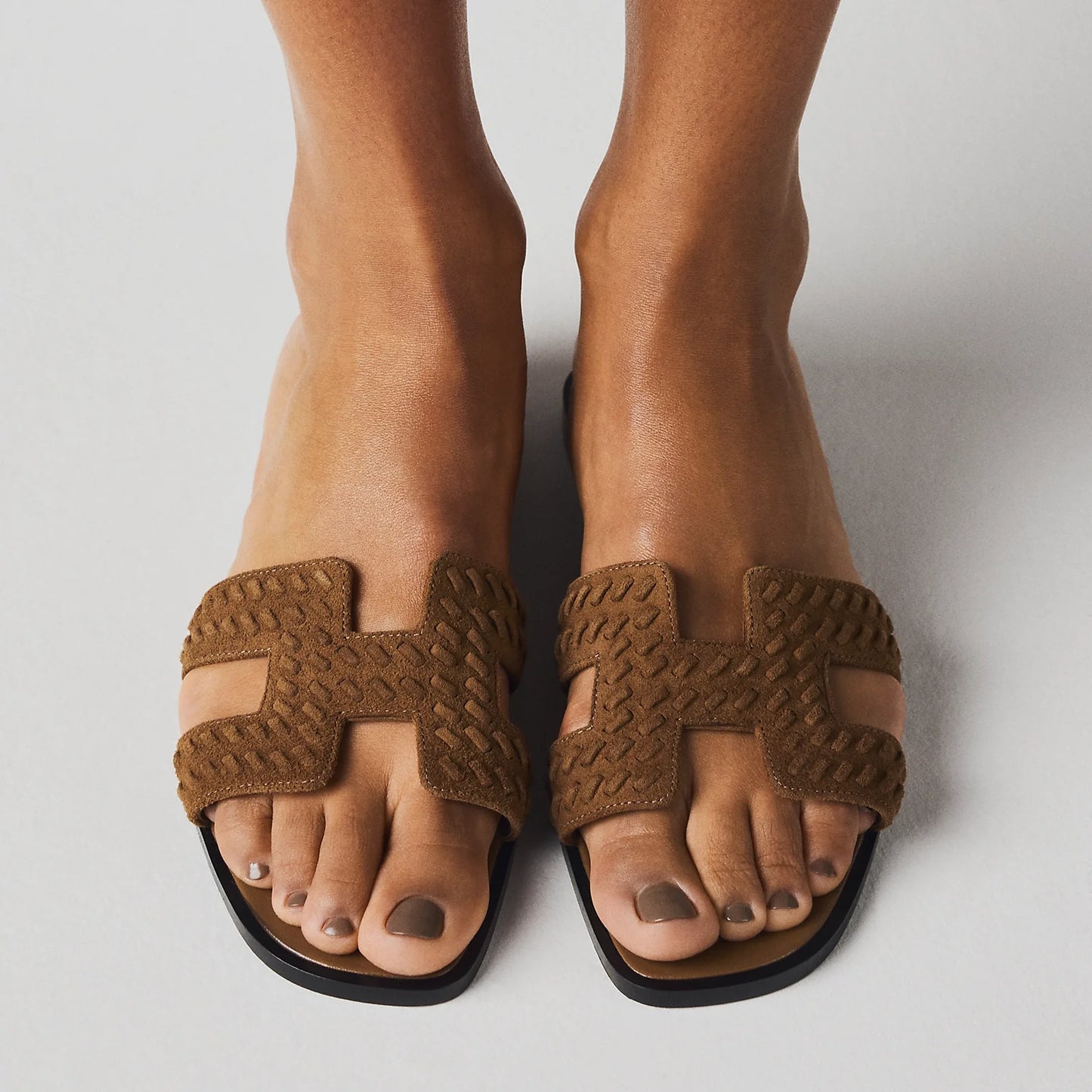 Brun Fumé & Rose Antique Oran sandal