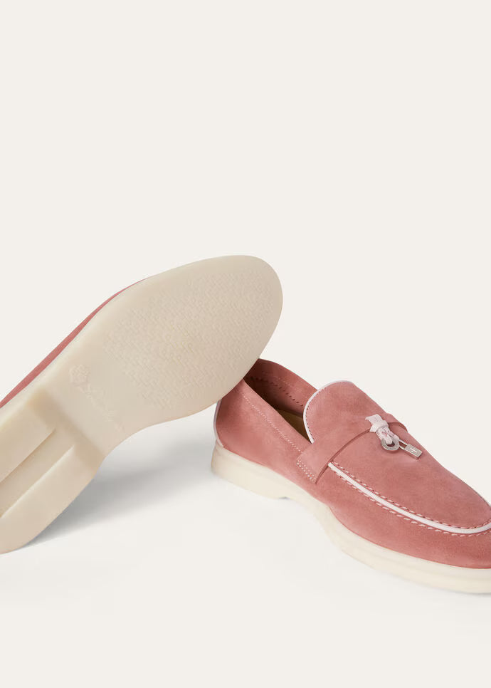 Pink Loafers Velvet