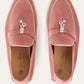 Pink Loafers Velvet