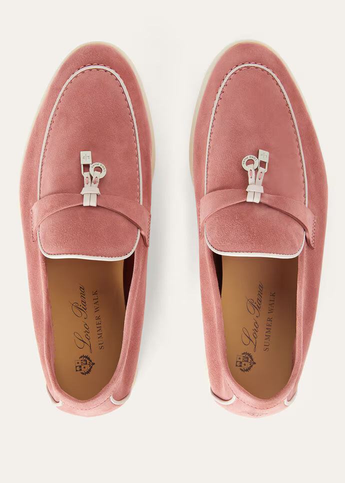Pink Loafers Velvet