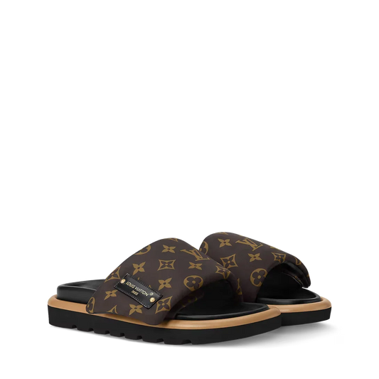 Cacao Brown - Pool Pillow Flat Comfort Mules