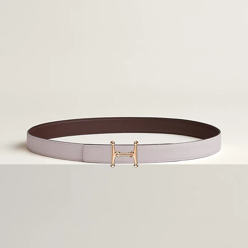 Mors H Belt Buckle & Reversible Leather Strap 24 MM