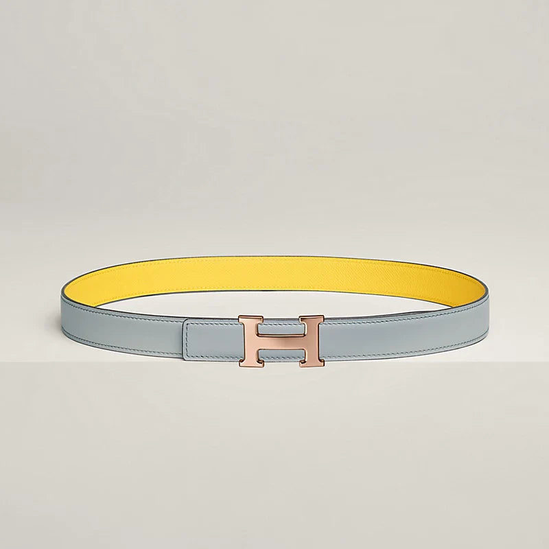 Mini H Belt Buckle & Reversible Leather Strap 24 MM