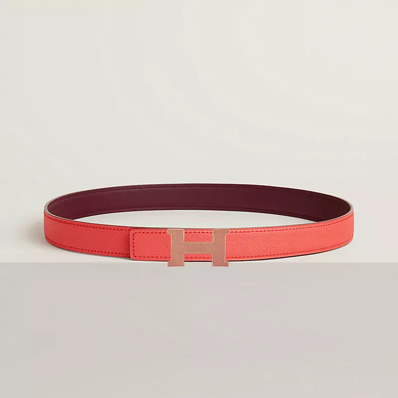 Mini Constance Guillochee Belt Buckle & Reversible Leather Strap 24 MM